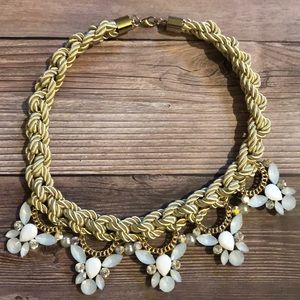 Gold statement necklace